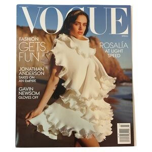 Vogue Magazine Spring 2026 ROSALIA Fun Fashion Jonathan Anderson Gavin Newsom